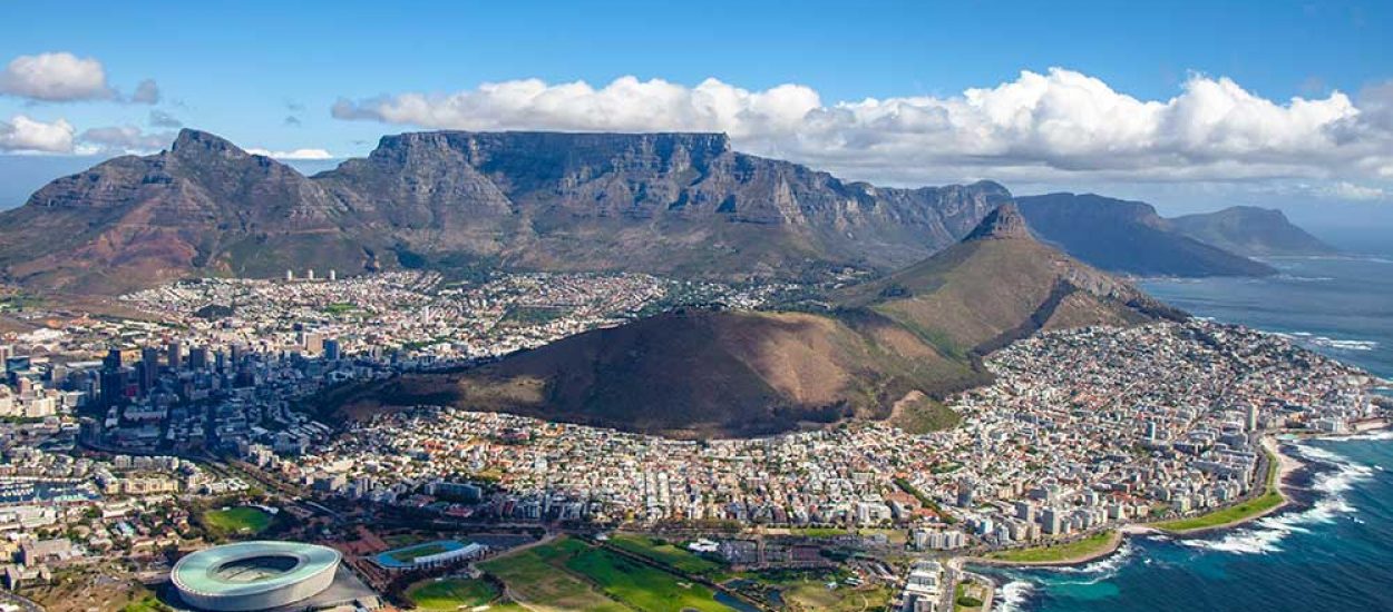 Cape Town aerial view South Africa